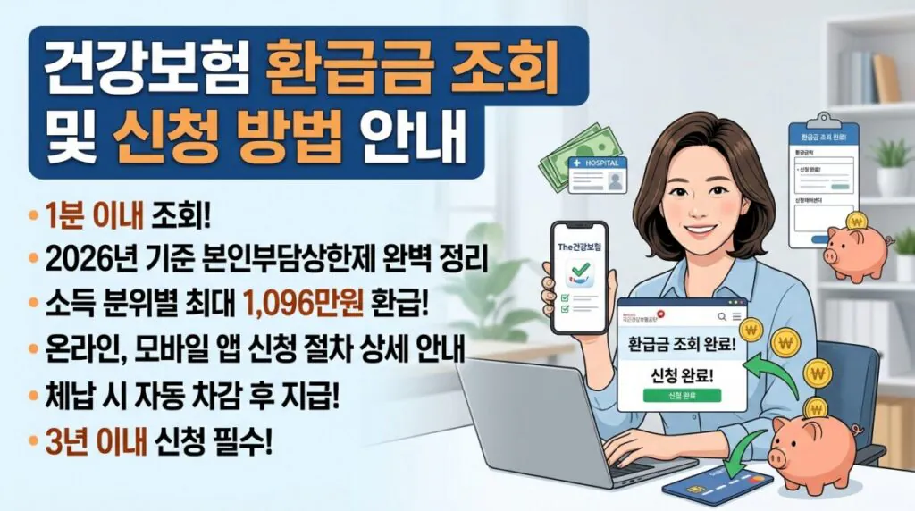 건강보험 환급금 조회 및 신청 방법 (안 찾으면 사라지는 돈)