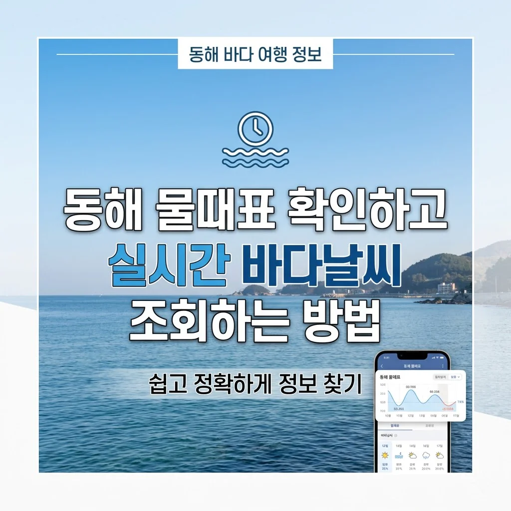 동해 물때표 5월 6월 7월 오늘 물때 시간표 달력 조회 — 간조·만조·바다낚시