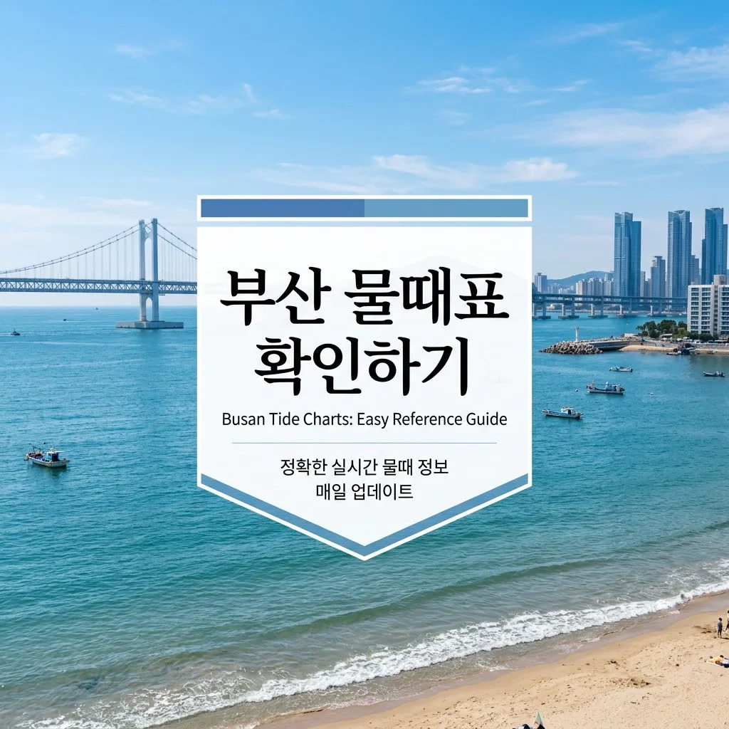 부산 물때표 5월 6월 7월 오늘 물때 시간표 달력 조회 — 간조·만조·바다낚시