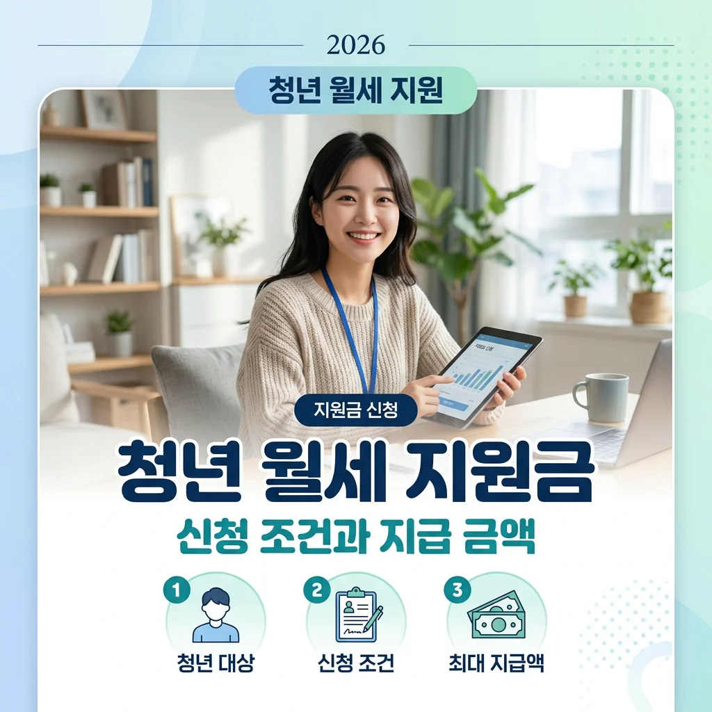 청년 월세 지원금 신청 조건과 지급 금액