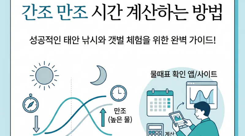 태안 물때표 5월 6월 7월 오늘 물때 시간표 달력 조회 — 간조·만조·바다낚시