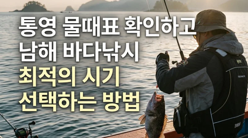 통영 물때표 5월 6월 7월 오늘 물때 시간표 달력 조회 — 간조·만조·바다낚시