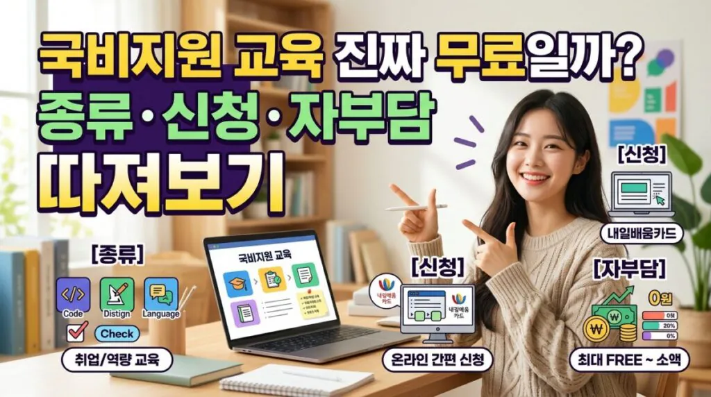 국비지원 교육 진짜 무료일까, 종류·신청·자부담 따져보기