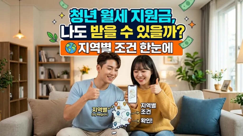 청년 월세 지원금, 나도 받을 수 있을까 지역별 조건 한눈에