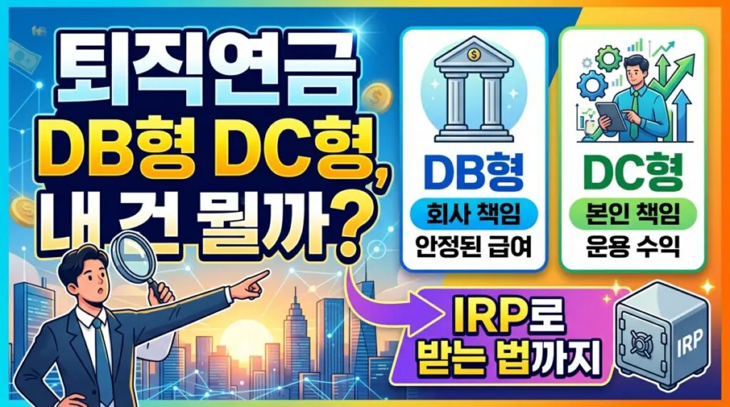 퇴직연금 DB형 DC형, 내 건 뭘까 IRP로 받는 법까지