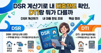 DSR 계산기로 내 대출한도 확인, DTI랑 뭐가 다를까