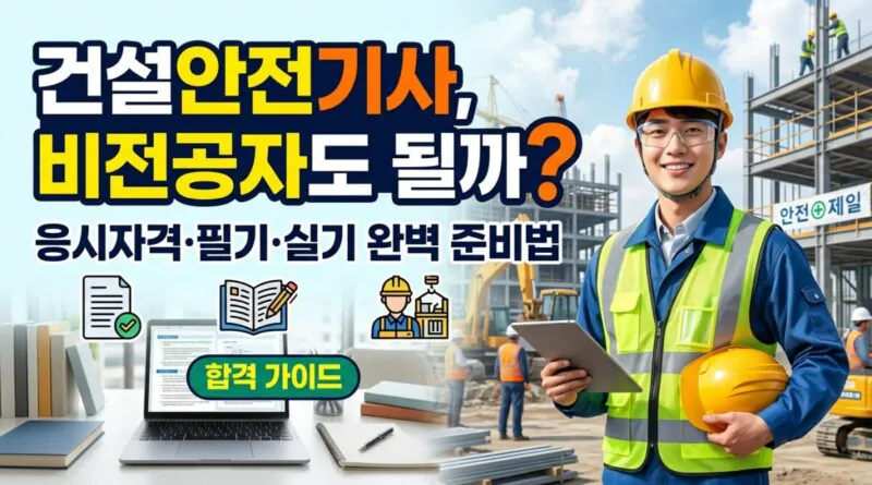 건설안전기사, 비전공자도 될까 응시자격·필기·실기 준비법