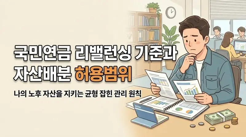 국민연금 리밸런싱 기준과 자산배분 허용범위