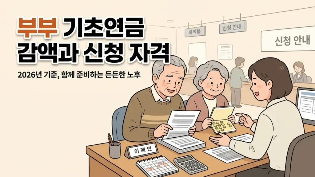 기초연금 부부수령액 감액 기준과 신청 자격