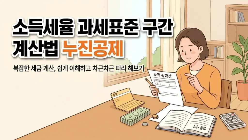 소득세율 과세표준 구간 계산법 누진공제
