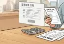 이지페이 영수증 조회와 카드결제 매출전표 확인을 설명하는 삽화