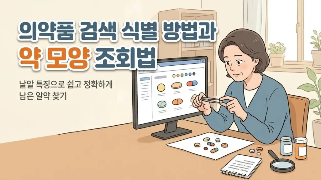 의약품 검색 식별 방법과 약 모양 조회법