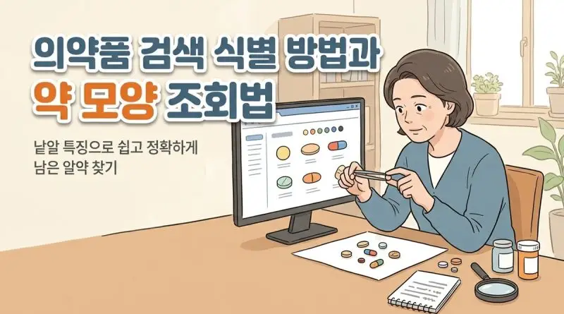 의약품 검색 식별 방법과 약 모양 조회법