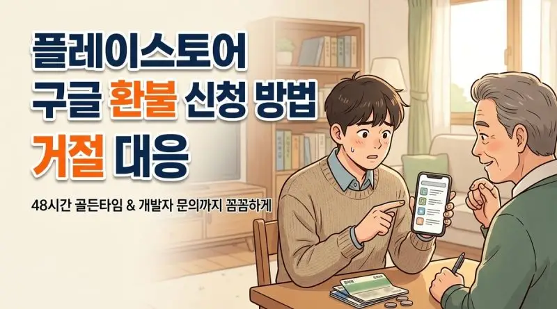 플레이스토어 구글 환불 신청 방법 대표 이미지